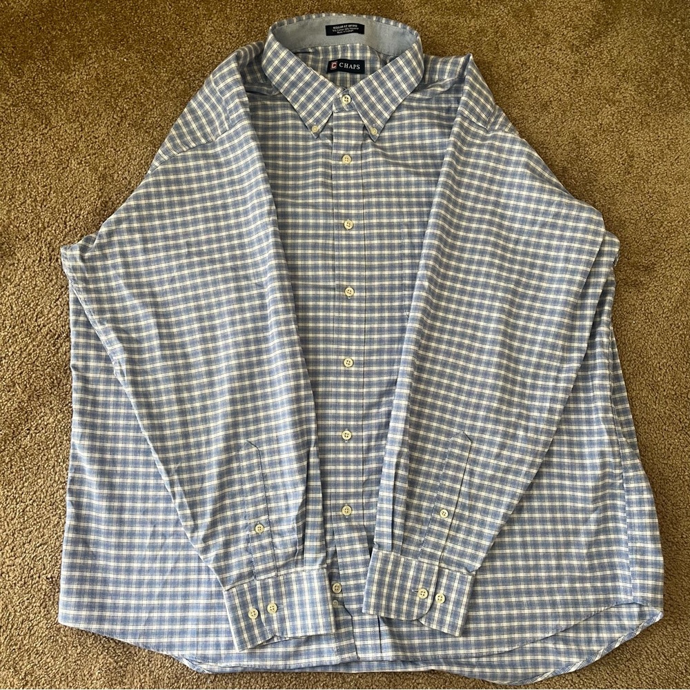 Chaps Long Sleeve Button-Down Dress Shirt